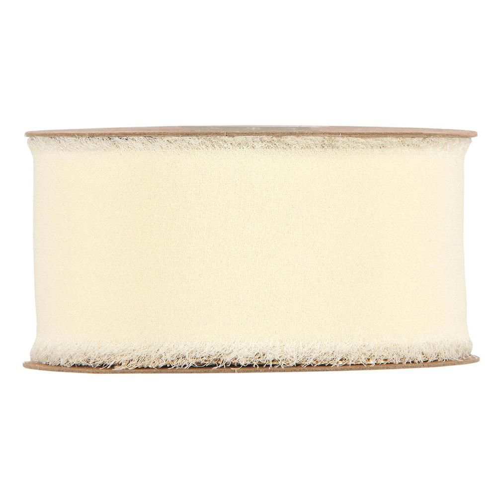 NASTRO ORGANZA 50MM 10MT CREMA