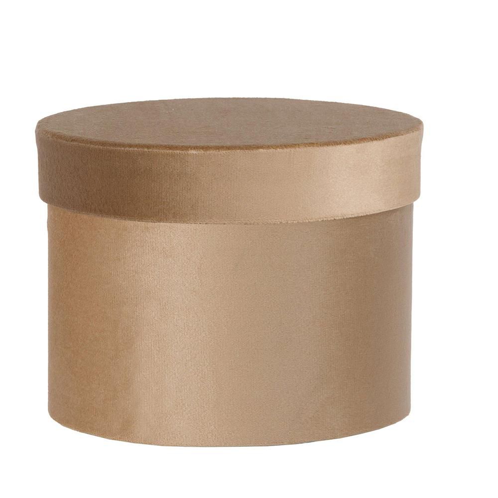 SET 3 SCATOLE VELLUTO D.18,3-16-13,7 CM H.14,5-13-11 CM BEIGE SET 3 SCATOLE VELLUTO D.18,3-16-13,7 CM H.14,5-13-11 CM BEIGE