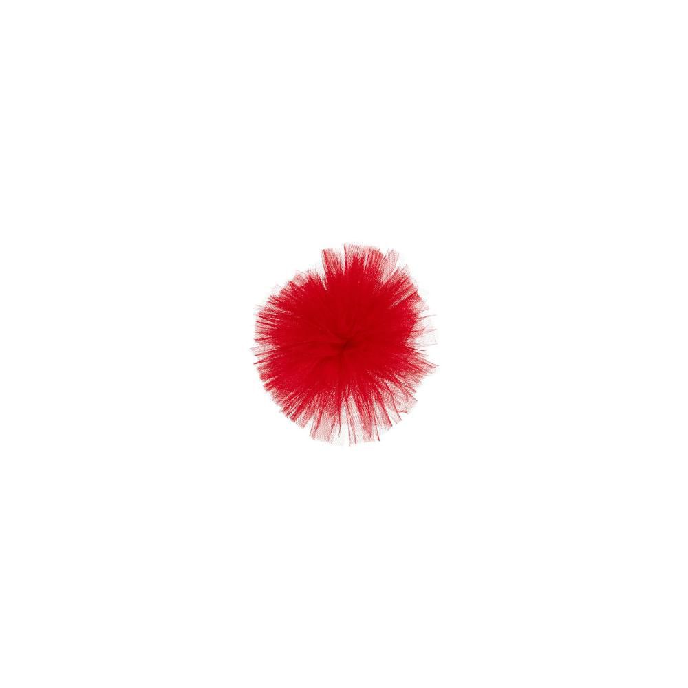 PON PON DI TULLE D.16 CM ROSSO