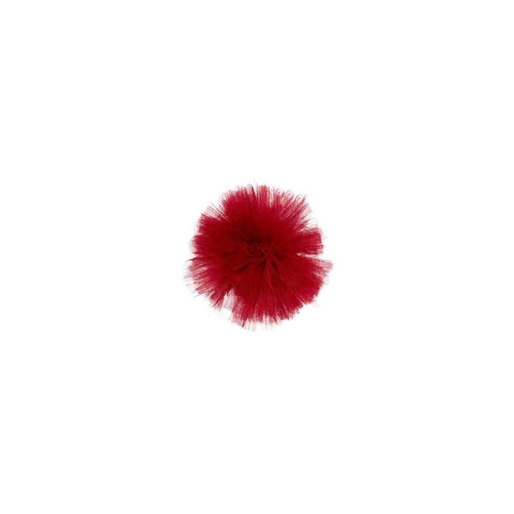 PON PON DI TULLE D.16 CM BORDEAUX