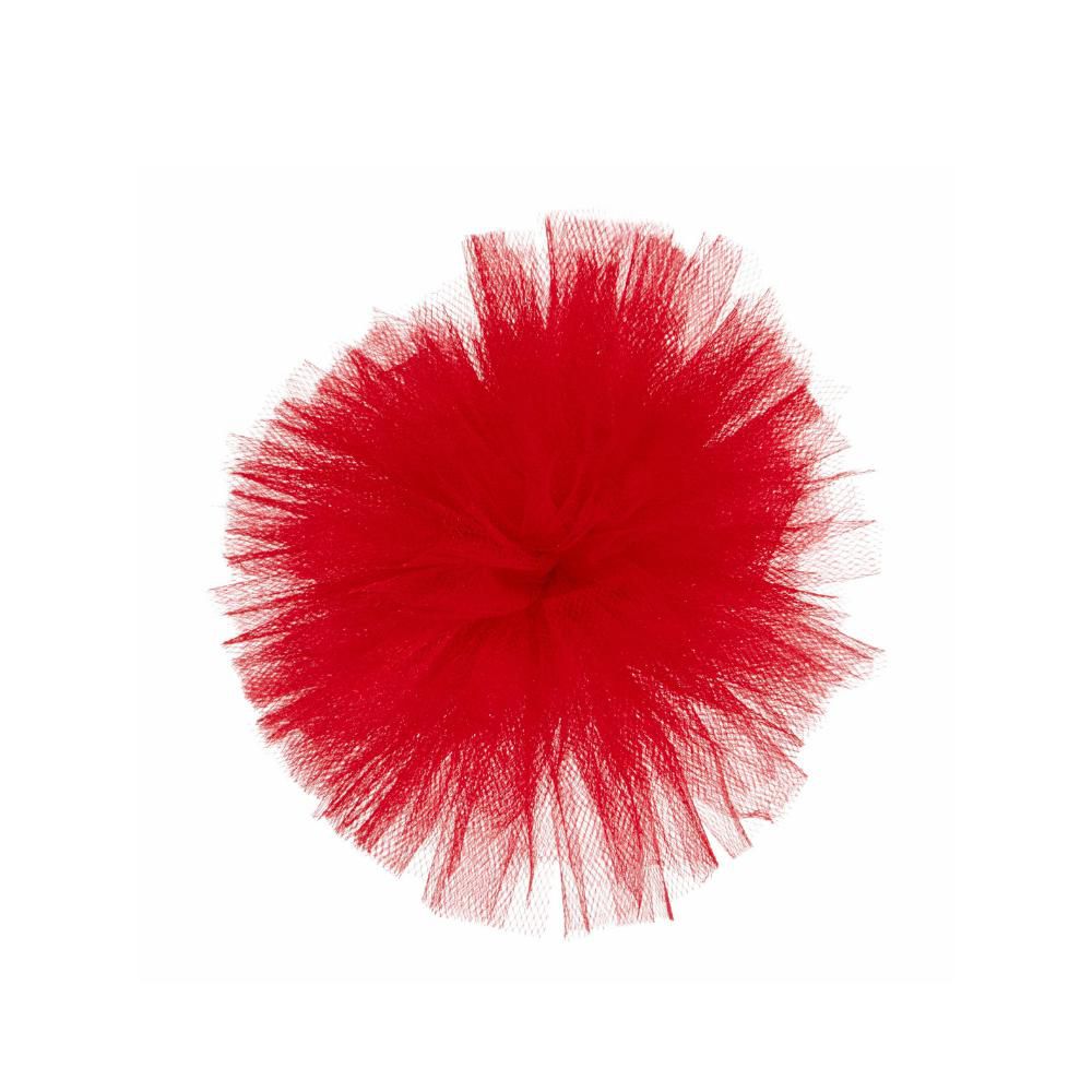 PON PON DI TULLE D.50 CM ROSSO