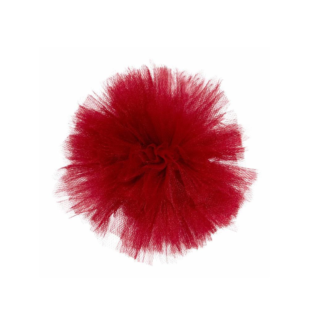 PON PON DI TULLE D.50 CM BORDEAUX