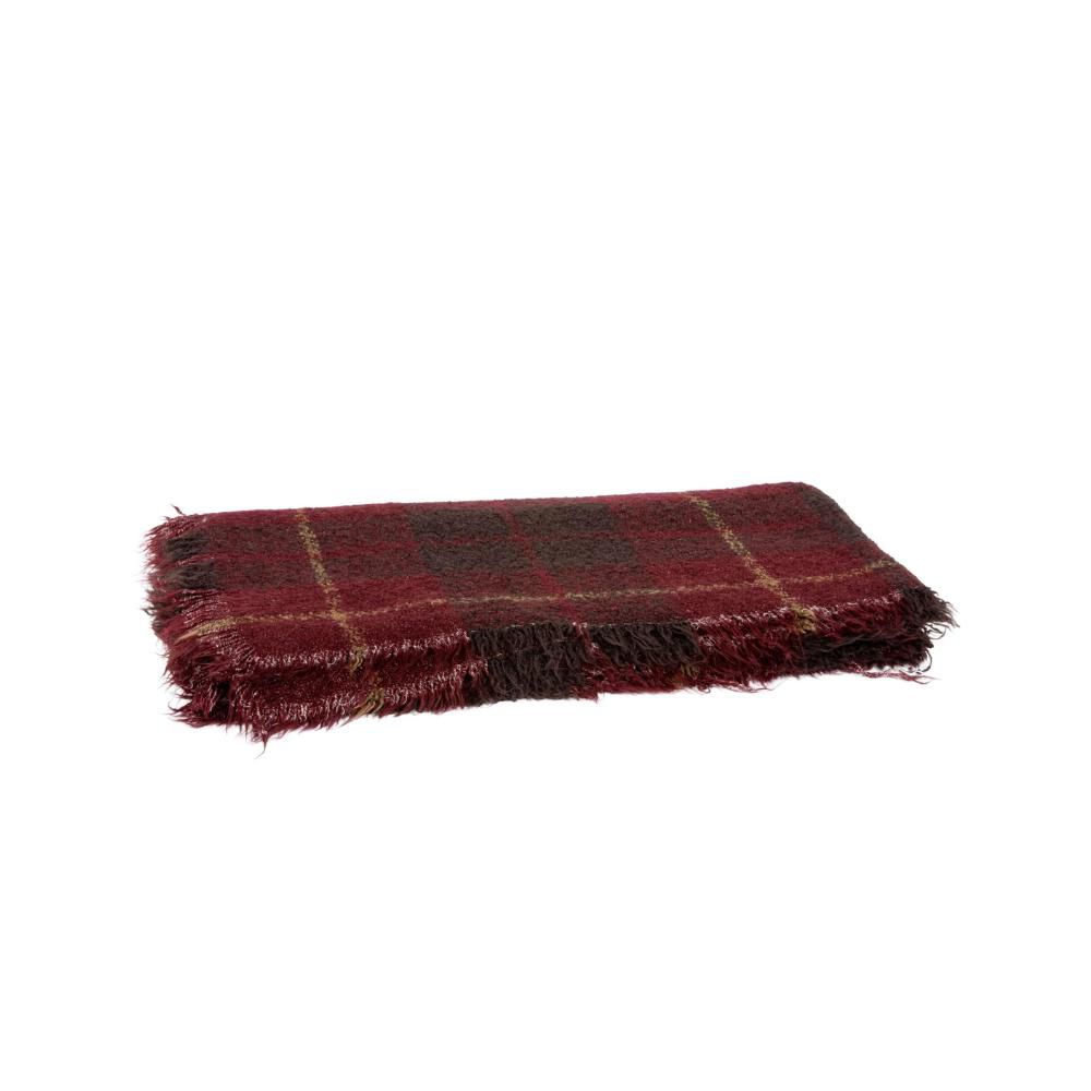 COPERTA-PLAID EFFETTO LANA 57X180 CM SCOZZESE VIOLA/BEIGE COPERTA-PLAID EFFETTO LANA 57X180 CM SCOZZESE VIOLA/BEIGE