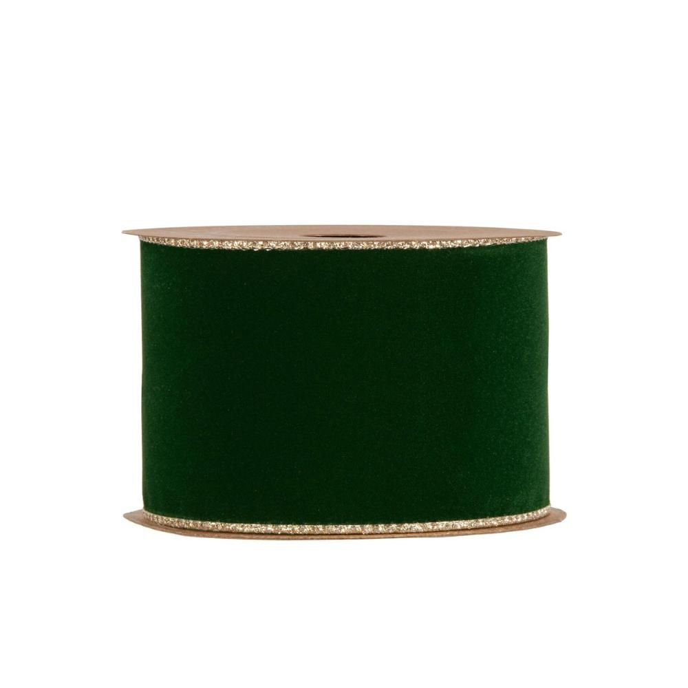 NASTRO VELLUTO C/RETRO GLITTER E B.ANIMATO 63MM 10MT VERDE/ORO NASTRO VELLUTO C/RETRO GLITTER E B.ANIMATO 63MM 10MT VERDE/ORO
