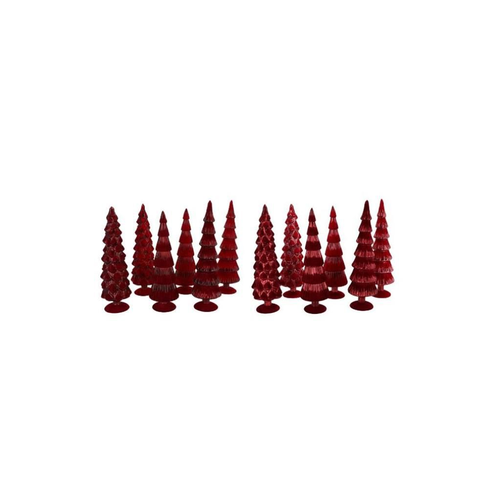 ALBERO VETRO D.9 CM H.25 CM -TWINKLE- ROSSO ALBERO VETRO D.9 CM H.25 CM -TWINKLE- ROSSO