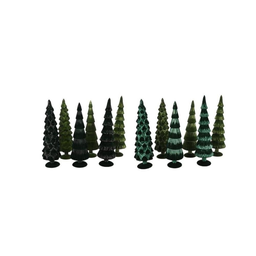 ALBERO VETRO D.10 CM H.30 CM -TWINKLE- VERDE ALBERO VETRO D.10 CM H.30 CM -TWINKLE- VERDE