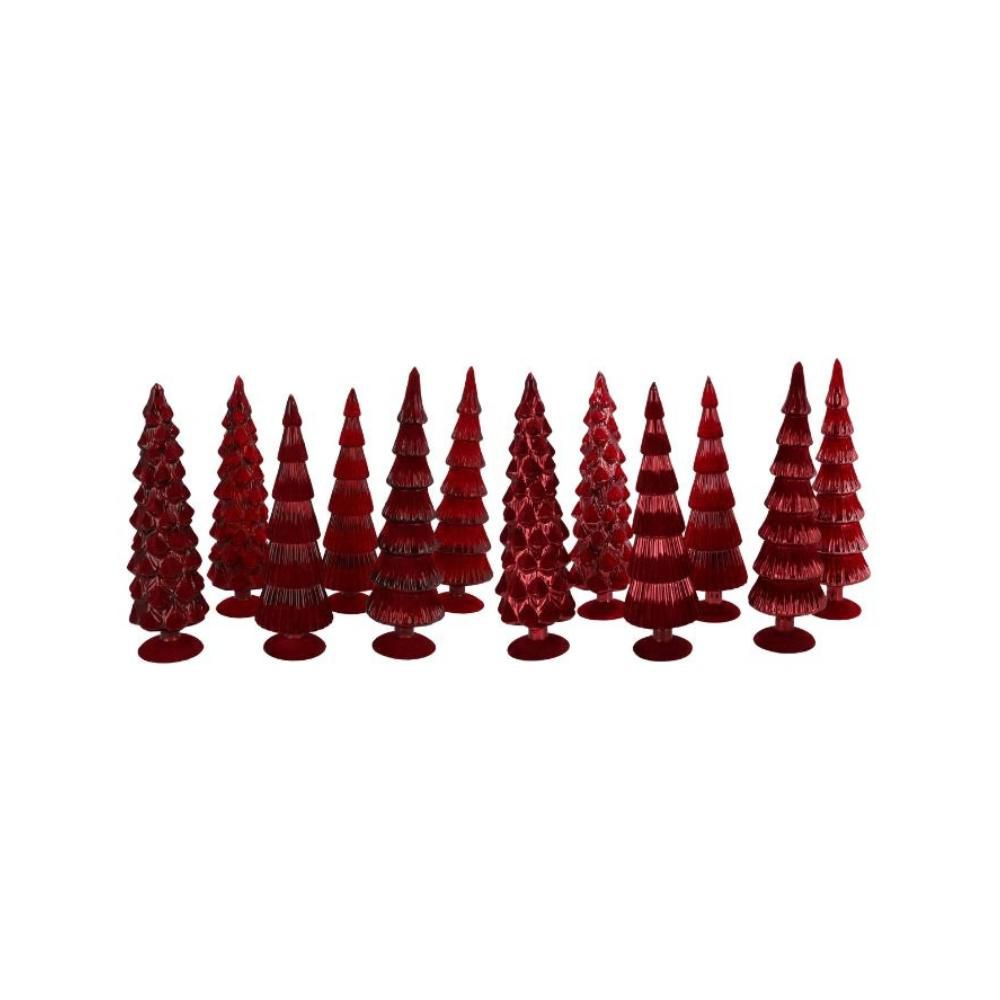 ALBERO VETRO D.10 CM H.35 CM -TWINKLE- ROSSO ALBERO VETRO D.10 CM H.35 CM -TWINKLE- ROSSO