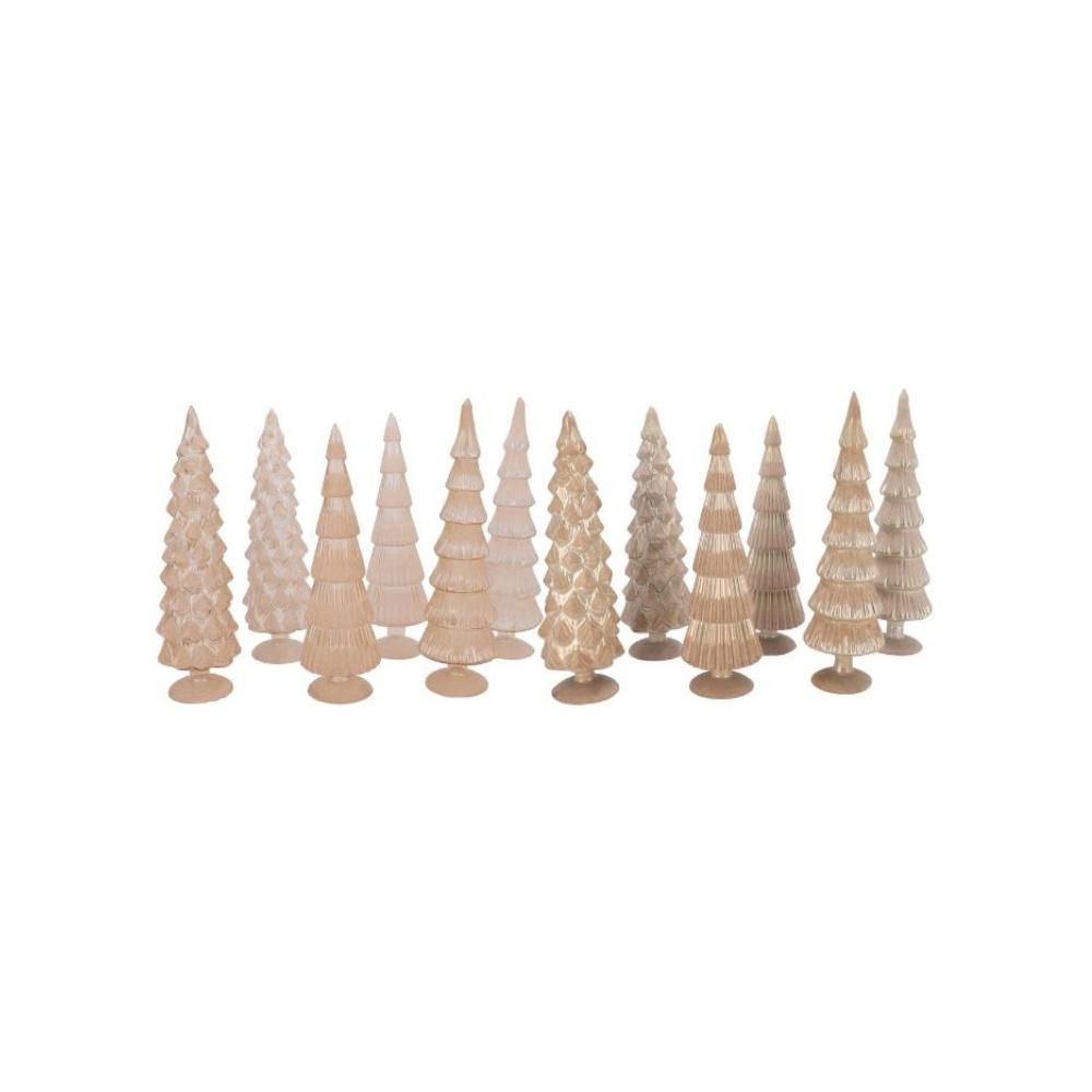 ALBERO VETRO D.10 CM H.35 CM -TWINKLE- SABBIA ALBERO VETRO D.10 CM H.35 CM -TWINKLE- SABBIA